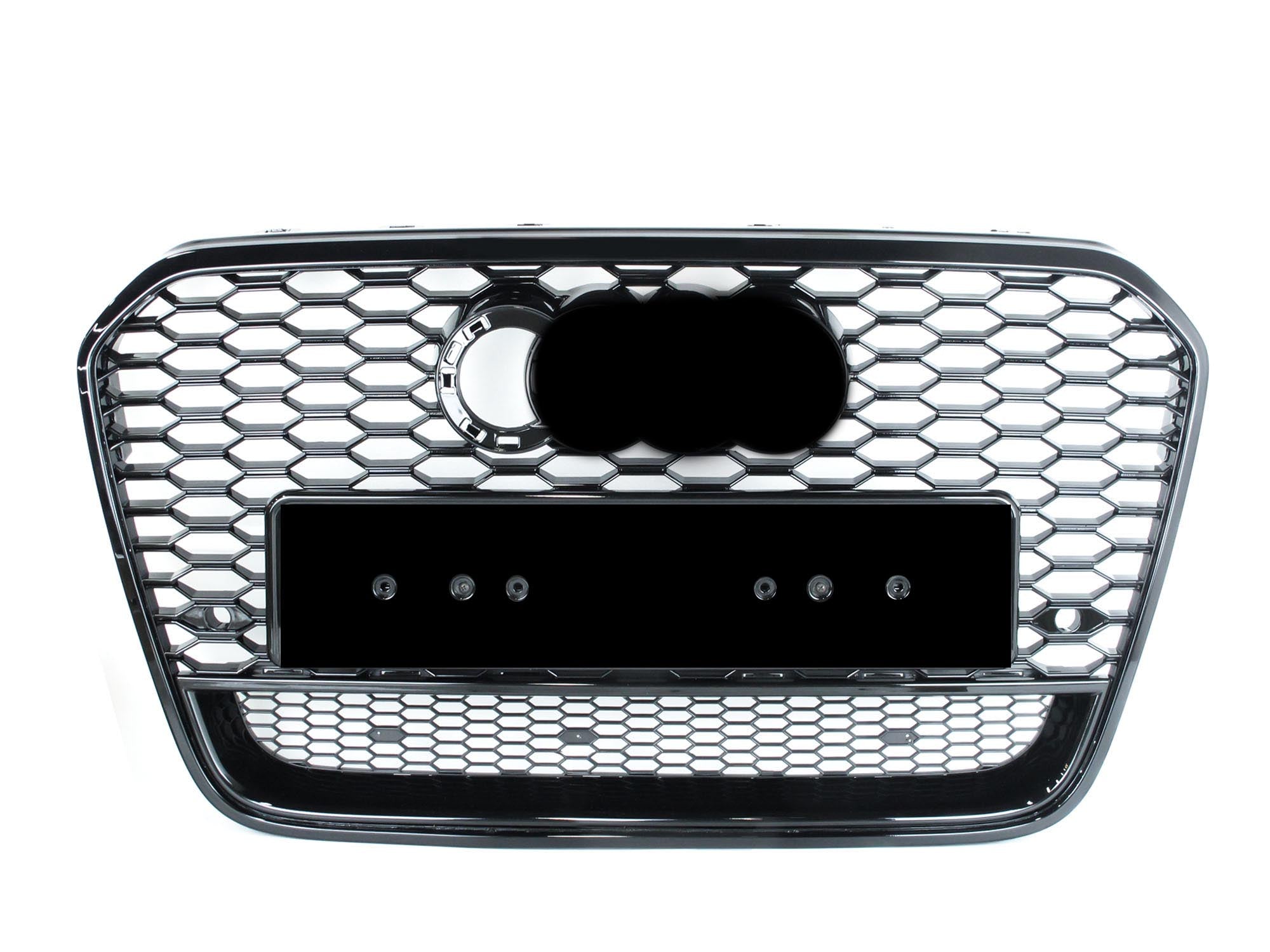 Wabengrill Kühlergrill Grill Schwarz für AUDI A6 S6 C7 4G S6 S Line Limo Avant 2011-2014