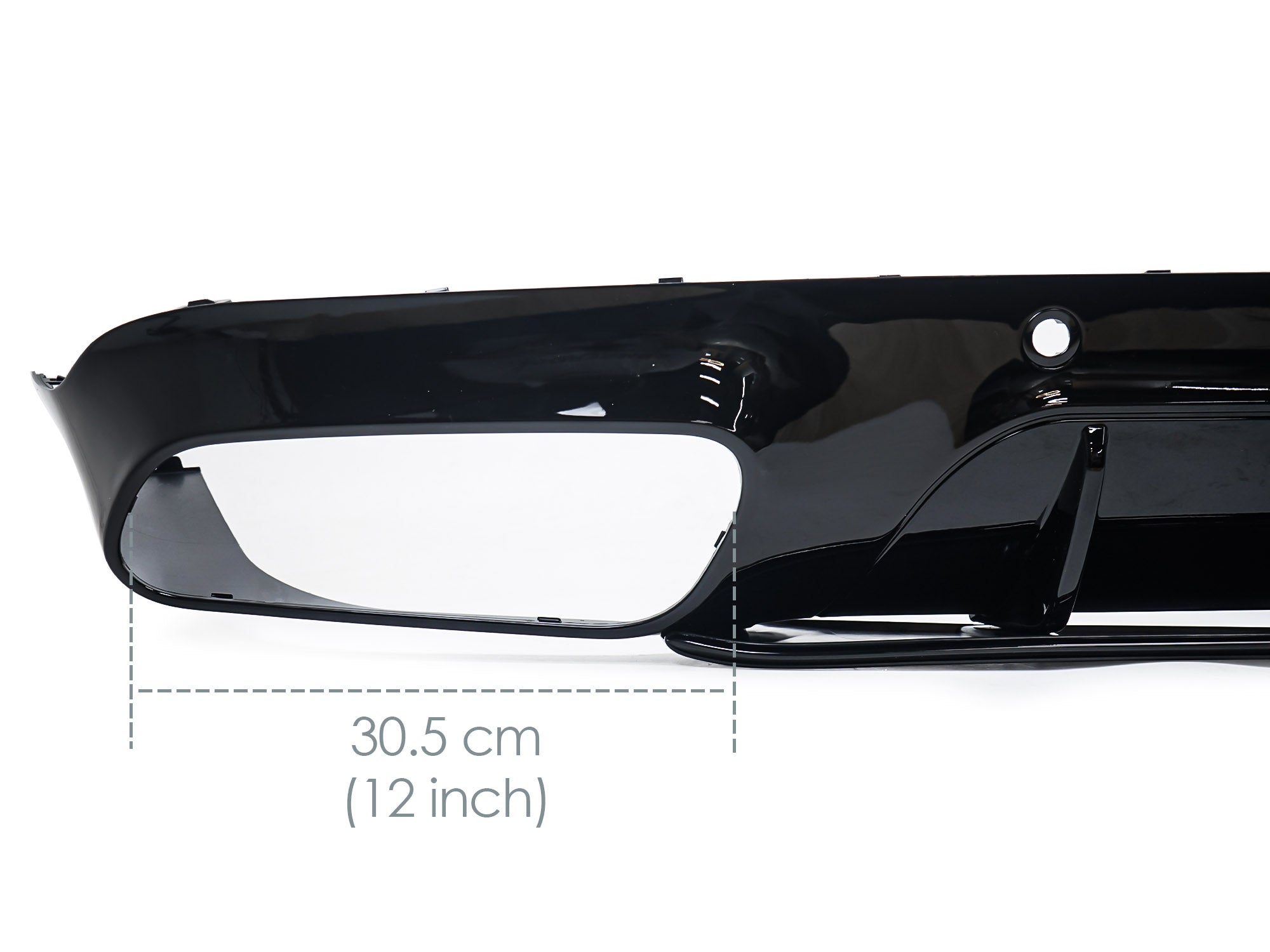 Heckdiffusor Auspuffblenden Schwarz Glanz für Mercedes CLS C257 AMG Line 18-23 OHNE ABE