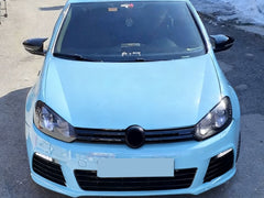 Sport Paar Schwarz Glanz Spiegelkappen Außenspiegel für VW Golf 6 VI 2009-2013
