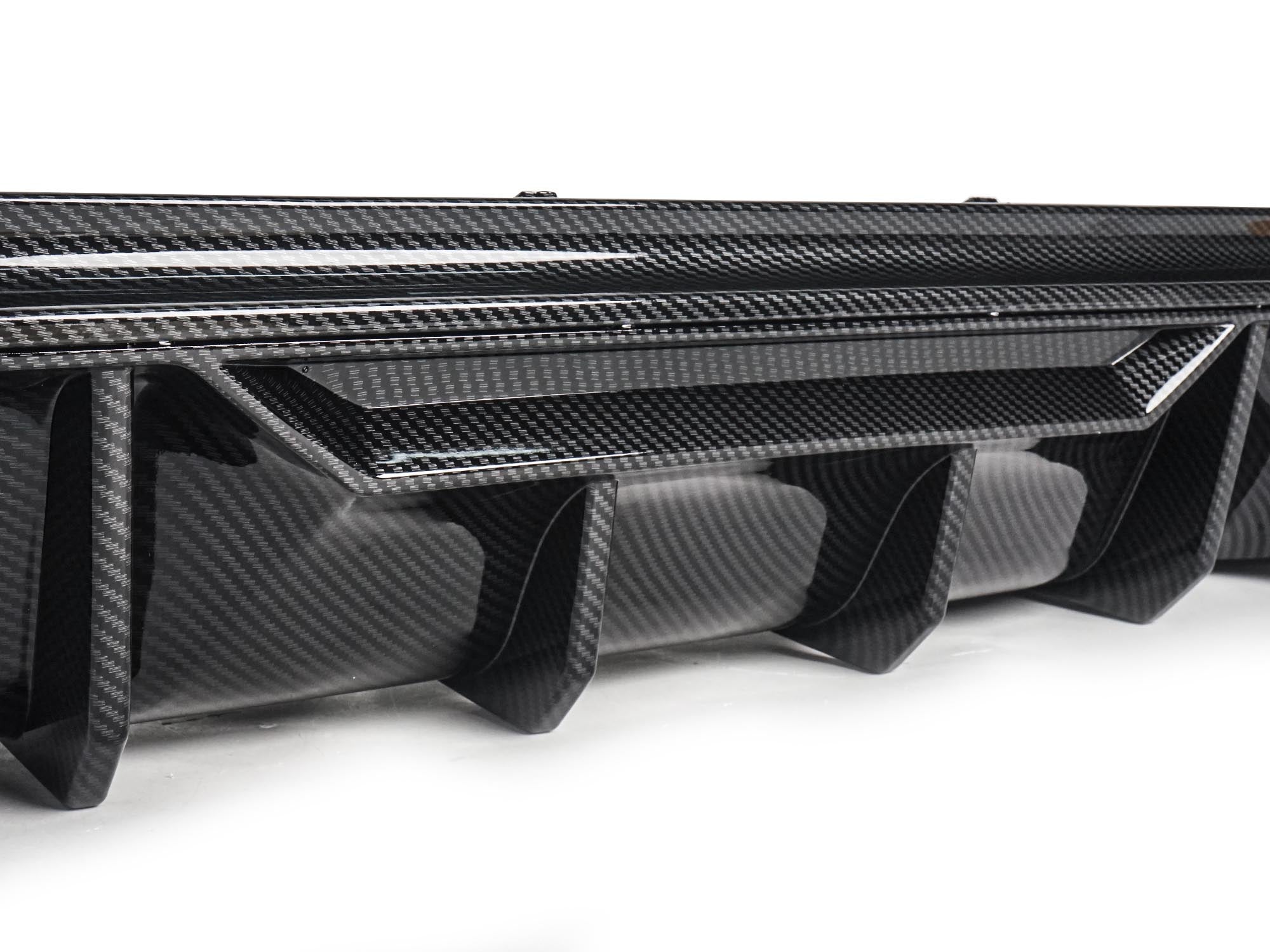Heckdiffusor Diffusor Carbon Look Passend für 5er G30 G31 mit Sport Paket ab 2017 OHNE ABE