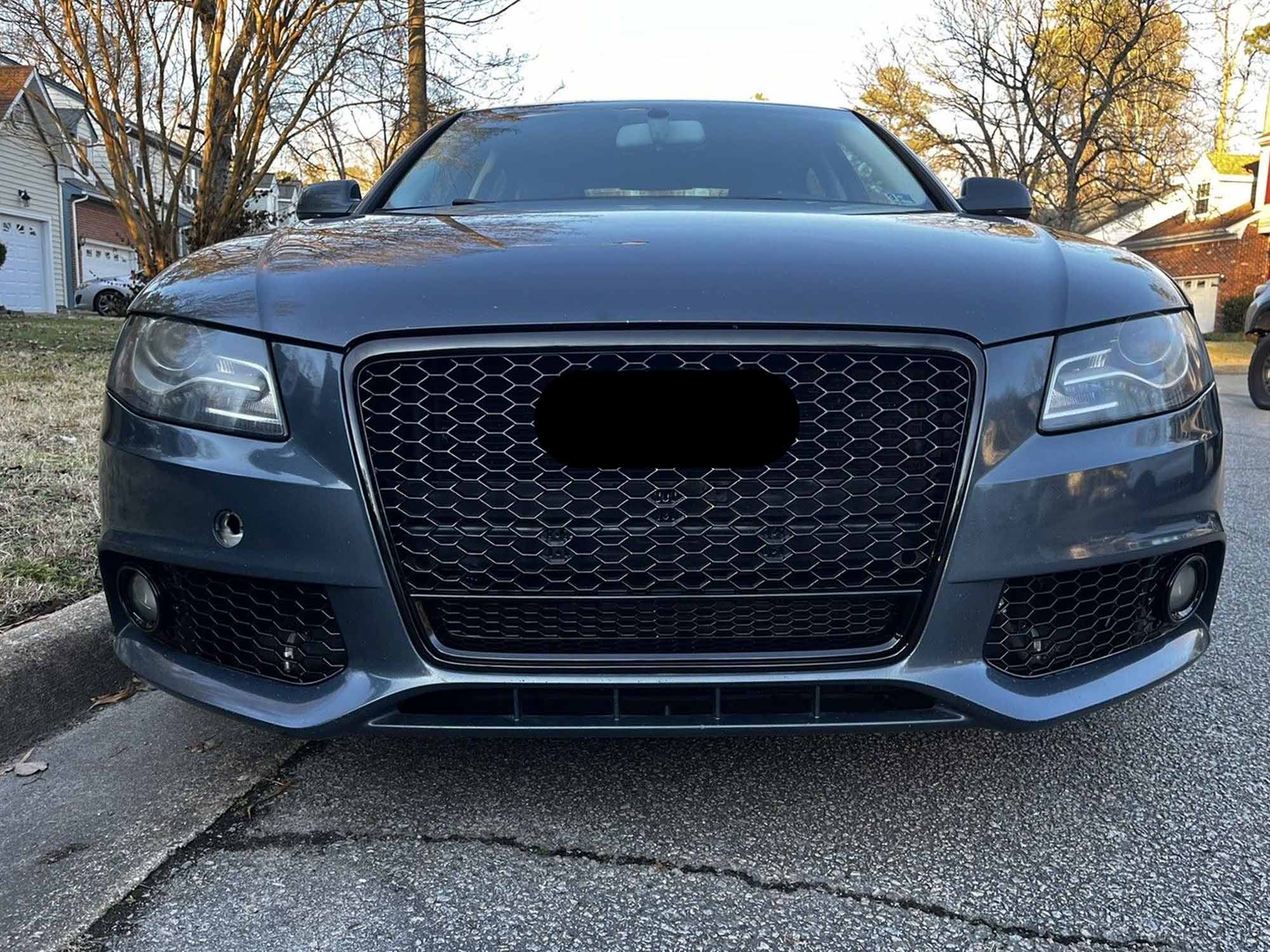 Grill Wabengrill Kühlergrill Schwarz für AUDI A4 B8 Limo Avant 2007-2011 fg197