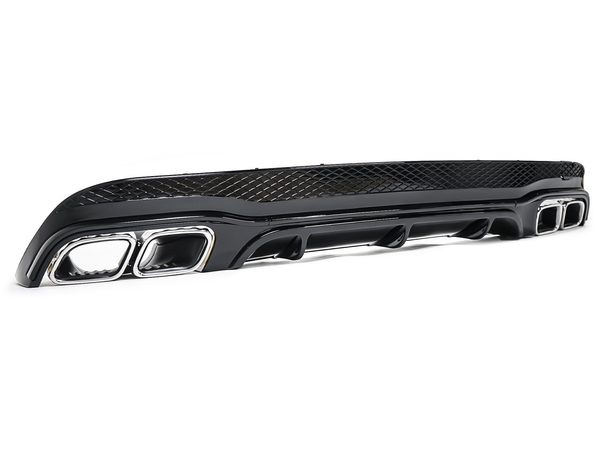 Schwarz Heckdiffusor Chrom Endrohre für Mercedes-Benz E Kl. C207 A207 AMG Line 13-16
