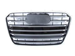 Frontgrill Kühlergrill Grill Schwarz Chrom für AUDI A6 C7 S6 4G 11-14 vor MOPF
