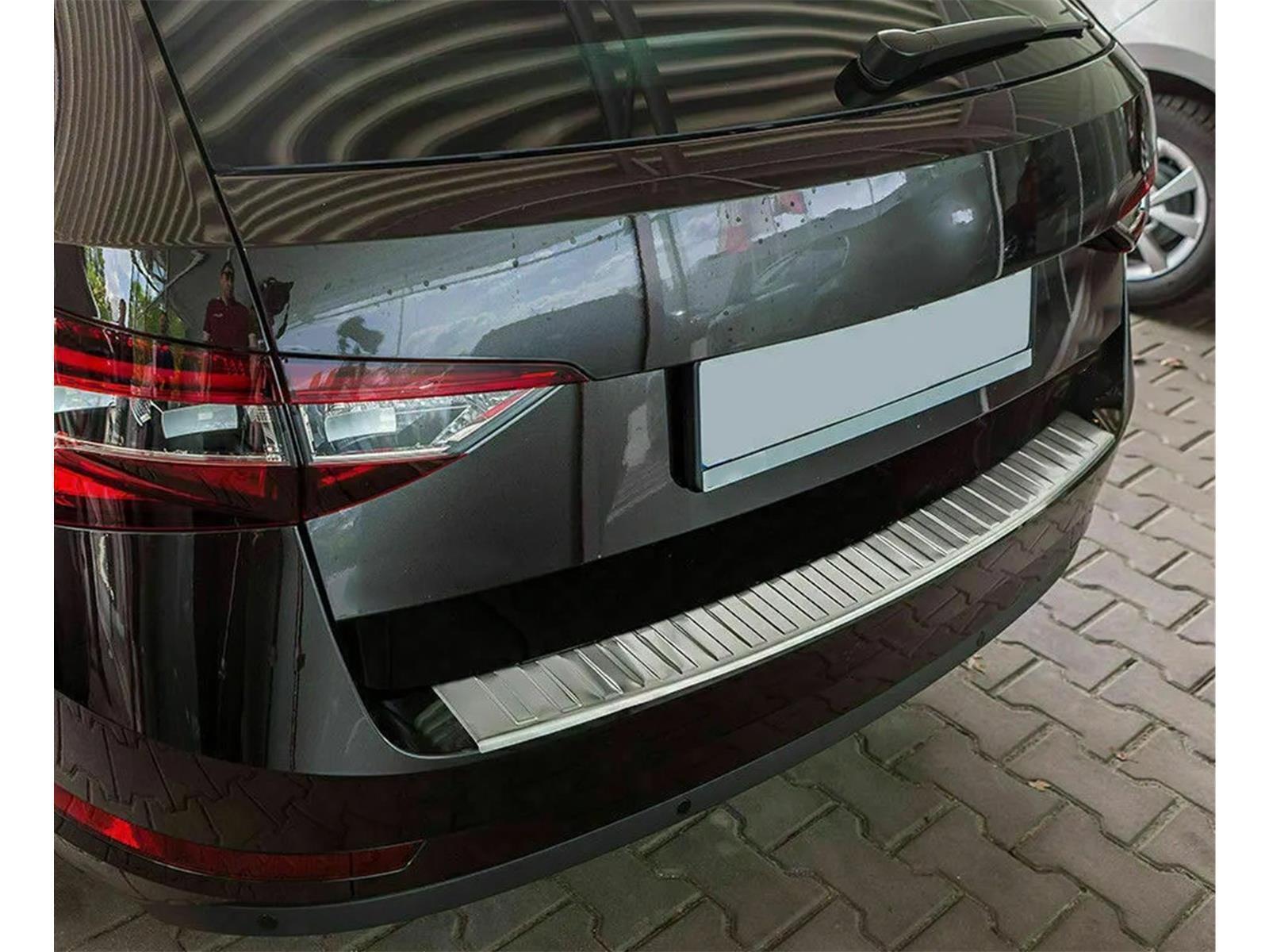 Ladekantenschutz für Skoda SUPERB 3 Kombi SW ab 2015 Stoßstangenschutz Edelstahl