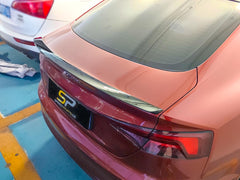 Schwarz Glanz Spoiler Heckspoiler Heckflügel Spoilerlippe für AUDI A5 F5 Sportback 4-türig ab 2017 sp99
