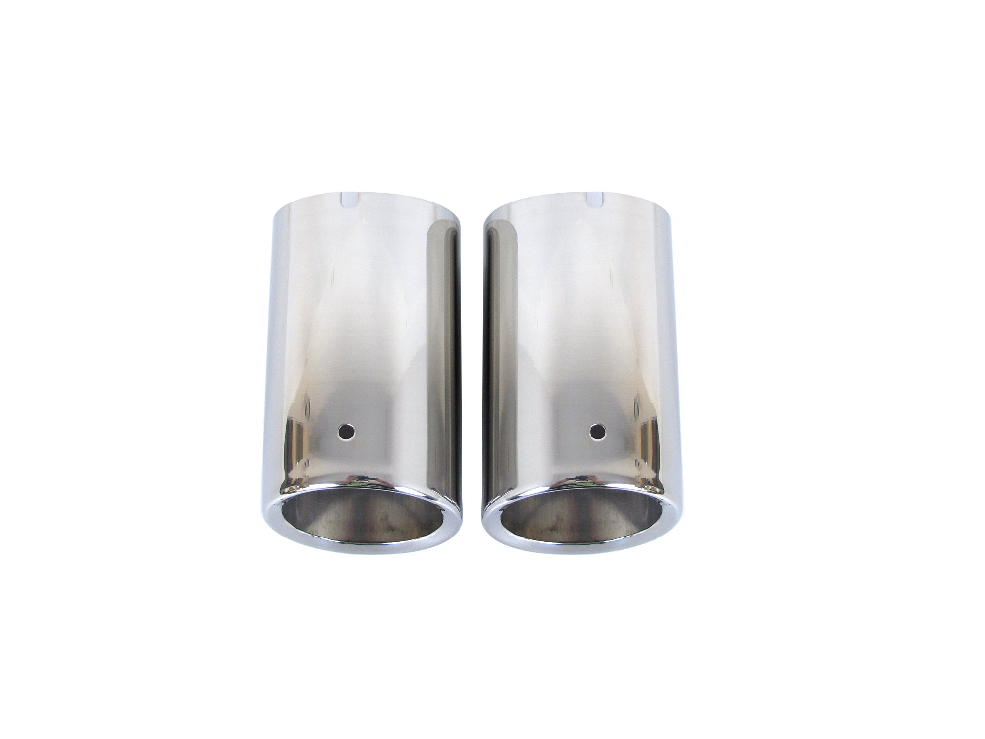 80mm Chrom Edelstahl Auspuff Auspuffblenden Endrohrblende für VW Tiguan 5N Passat B6 B7 CC