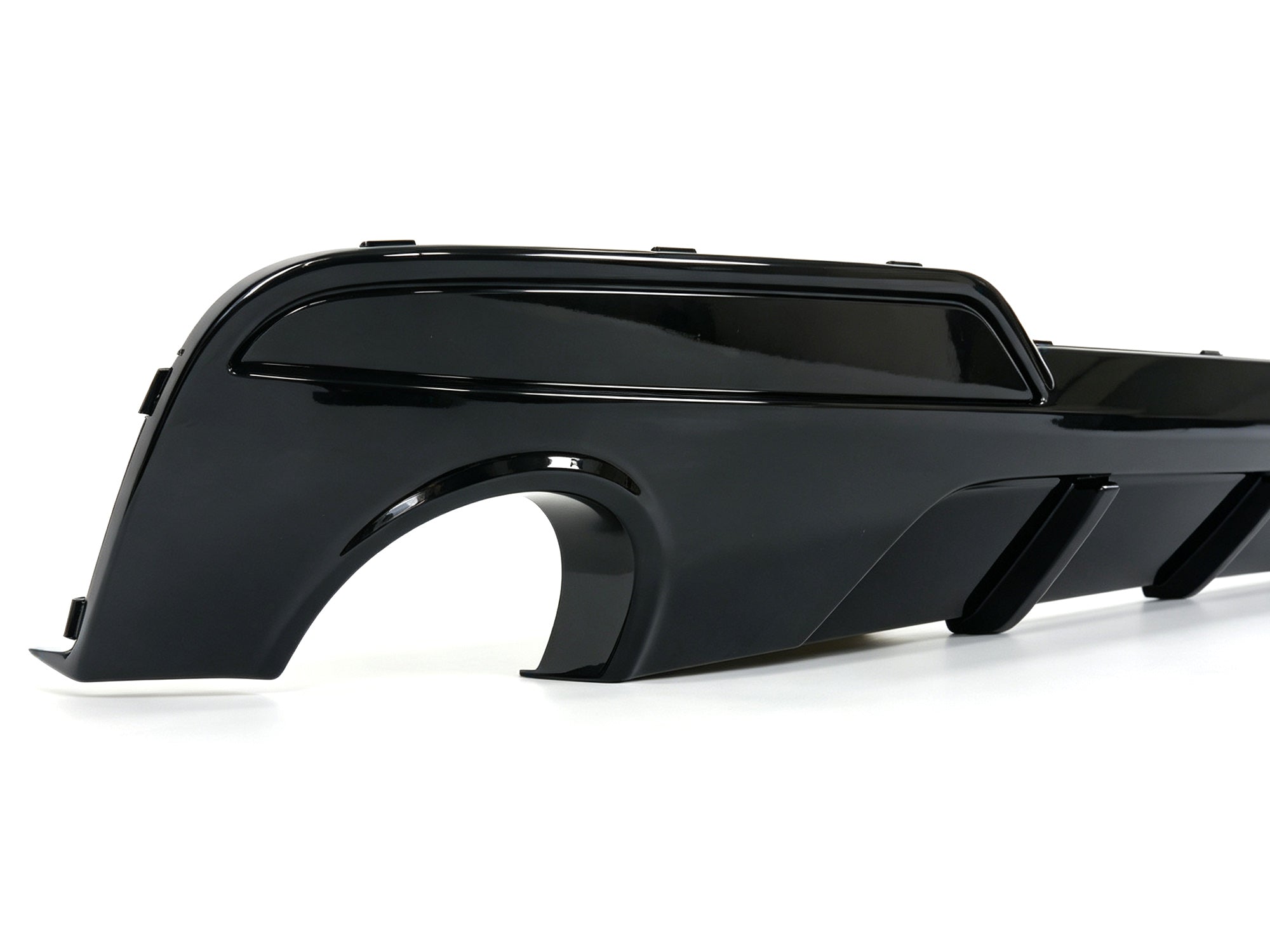 Schwarz Glanz Heckdiffusor Diffusor für BMW 5er F10 F11 M Paket 10-17 OHNE ABE
