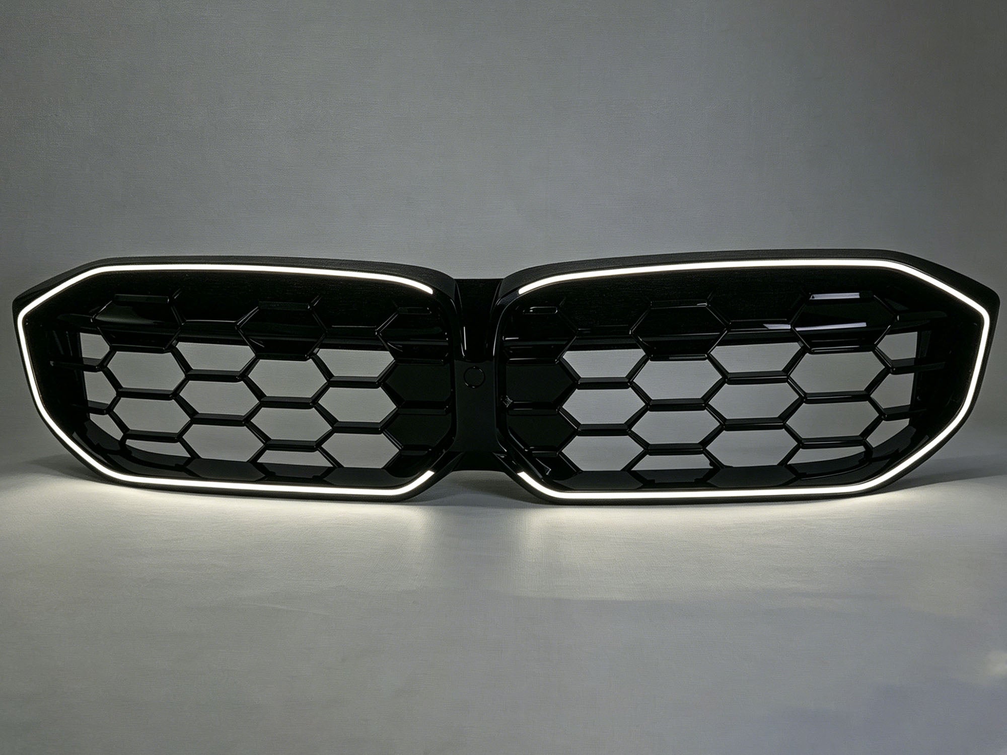 Schwarz LED Diamantgrill Kühlergrill Grill für BMW 3er G20 G28 G21 LCI 23+