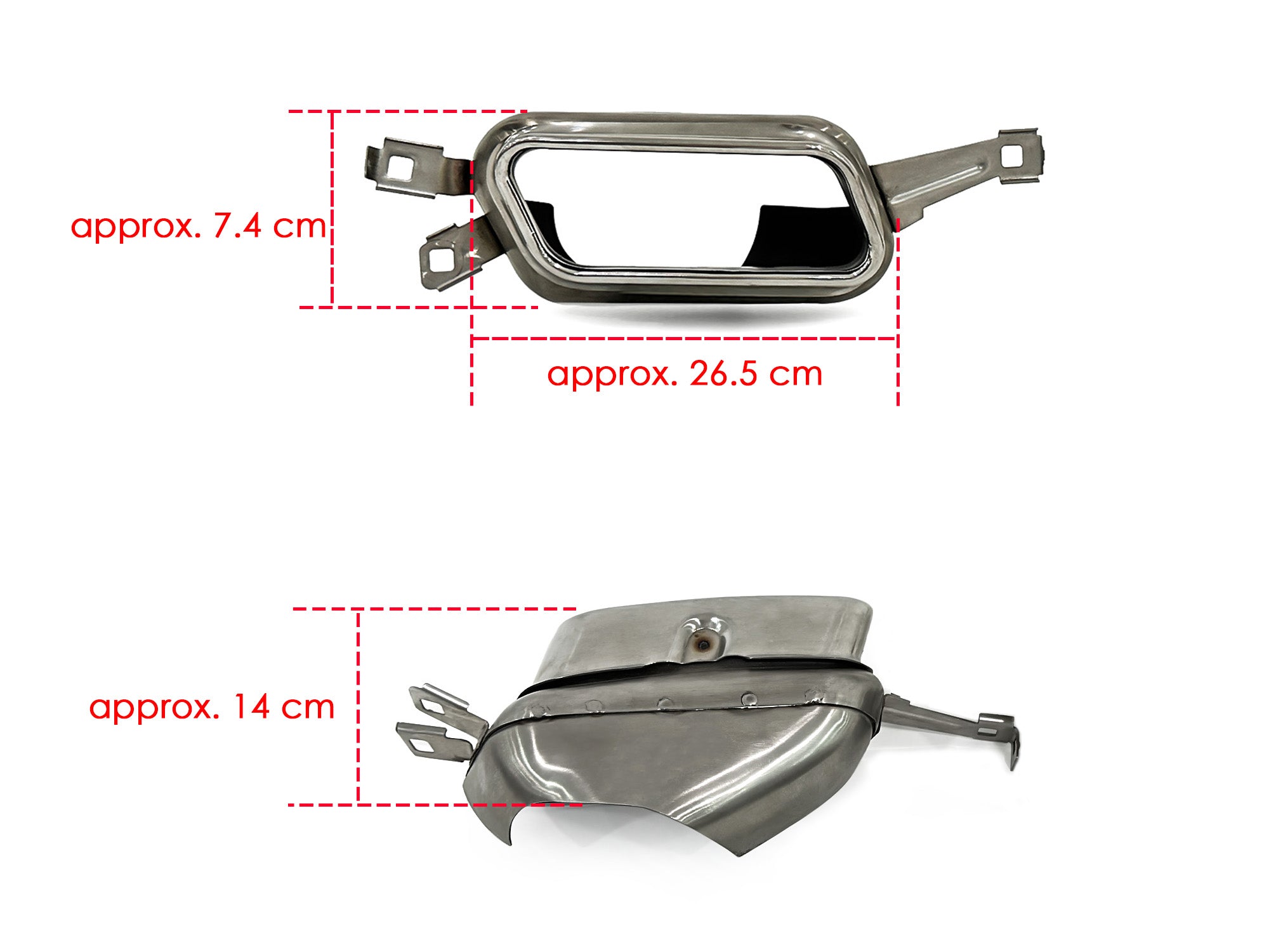 NEU Sport Optik Auspuffblenden Endrohr Auspuff Chrom Passend für 7er F01 F02 08-15 et239