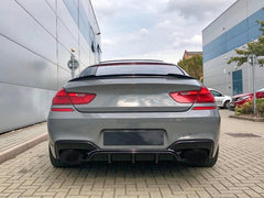 Schwarz Glanz Diffusor Heckdiffusor für BMW 6er F06 F12 F13 M Paket 2011-2018 OHNE ABE