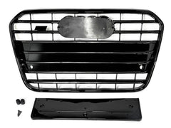Schwarz Glanz Kühlergrill Grill für AUDI A6 C7 S6 4G Limo Avant 11-14 vor MOPF