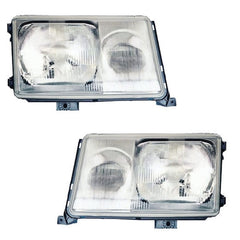 NEU Halogen Scheinwerfer Set Streuscheibe für Mercedes W124 S124 1989-1993 mit E-Prüfzeichen