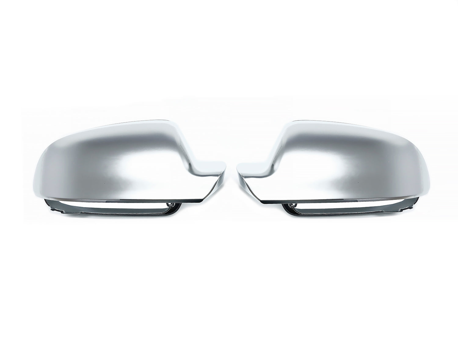 Alu Matt Chrom Spiegelkappen für AUDI A3 8P S3 RS3 2010-2013 Facelift SideAssist mc14