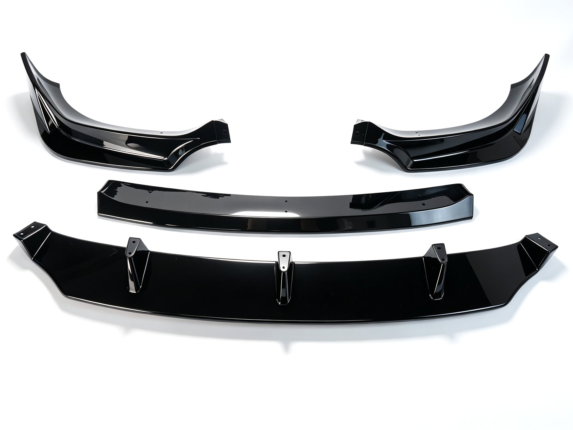 Schwarz Glanz Frontspoiler Spoiler Lippe für BMW X6 G06 M Paket 19-23 OHNE ABE