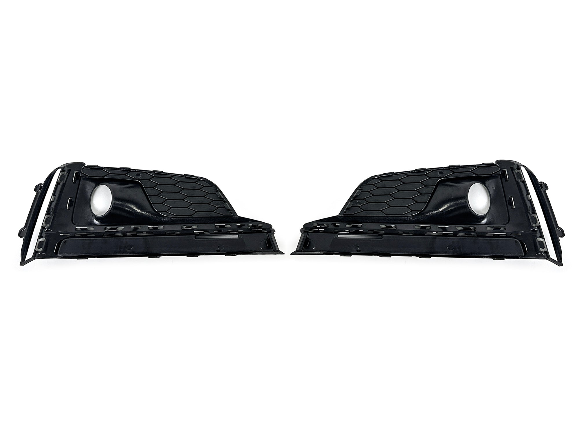Lüftungsgitter Nebelscheinwerfer Gitter Sport Blenden Schwarz für Audi A5 F5 S-Line 2016-2019 VFL