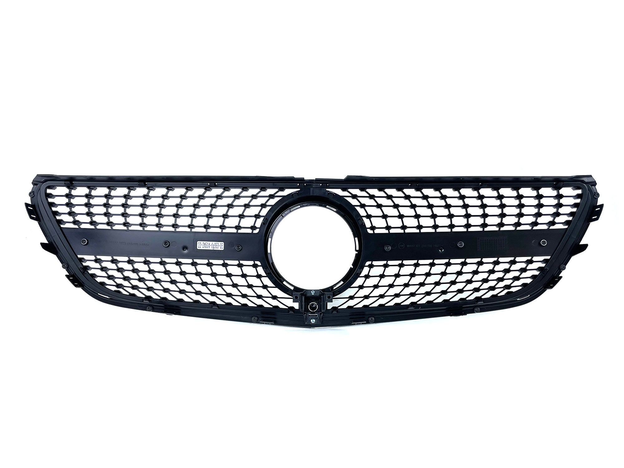 Diamant Kühlergrill Front Grill Schwarz für Mercedes Benz V-Klasse W447 V250 V260 14-19