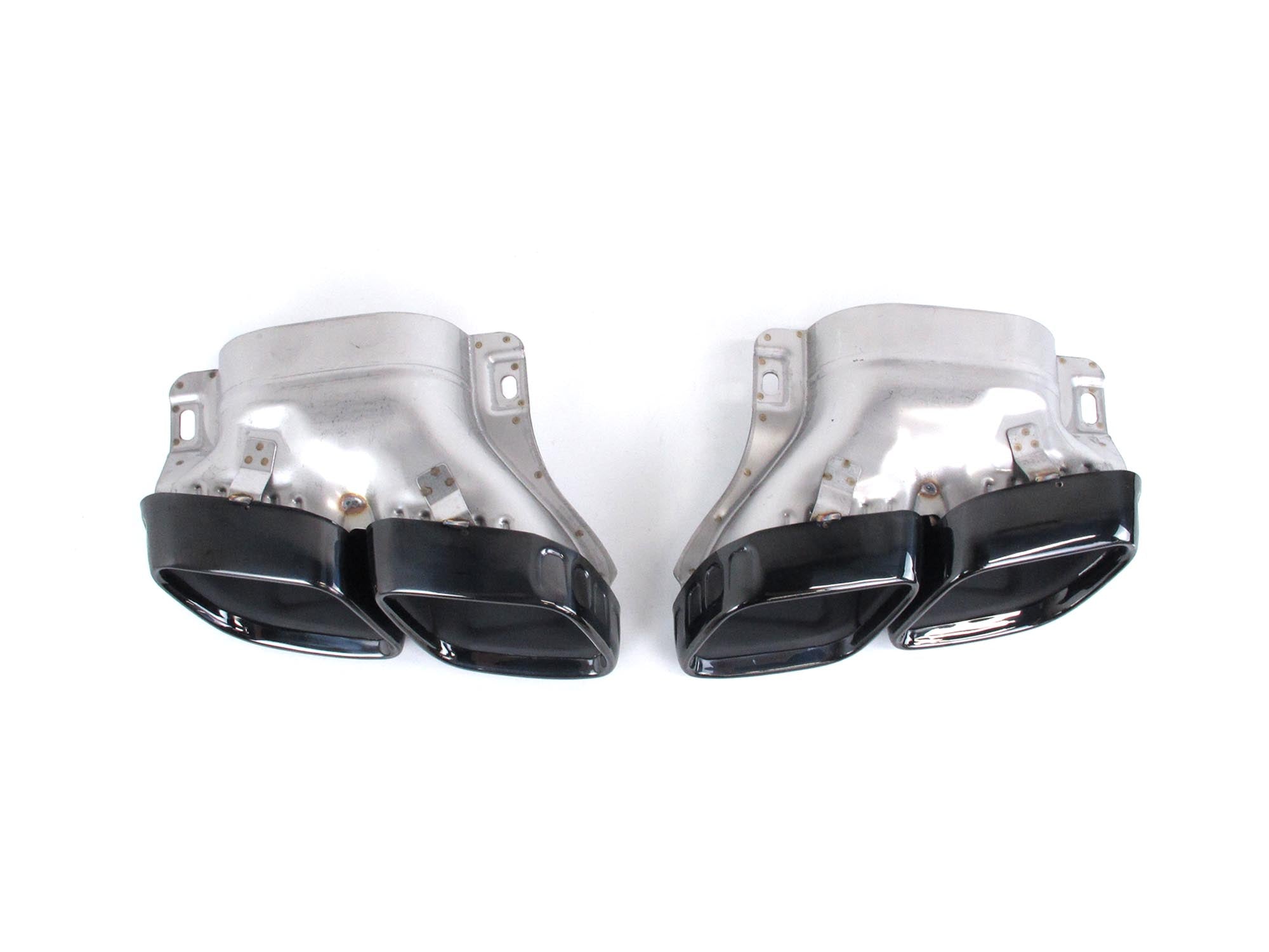 C63 Optik Heckdiffusor Diffusor Auspuff Schwarz Glanz für Mercedes W206 S206 AMG Line C43 AMG 2022+