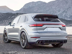 Auspuff Auspuffblenden Endrohr Edelstahl Eckig für Porsche Macan 95B mit 2.0T 2019-2024 et224