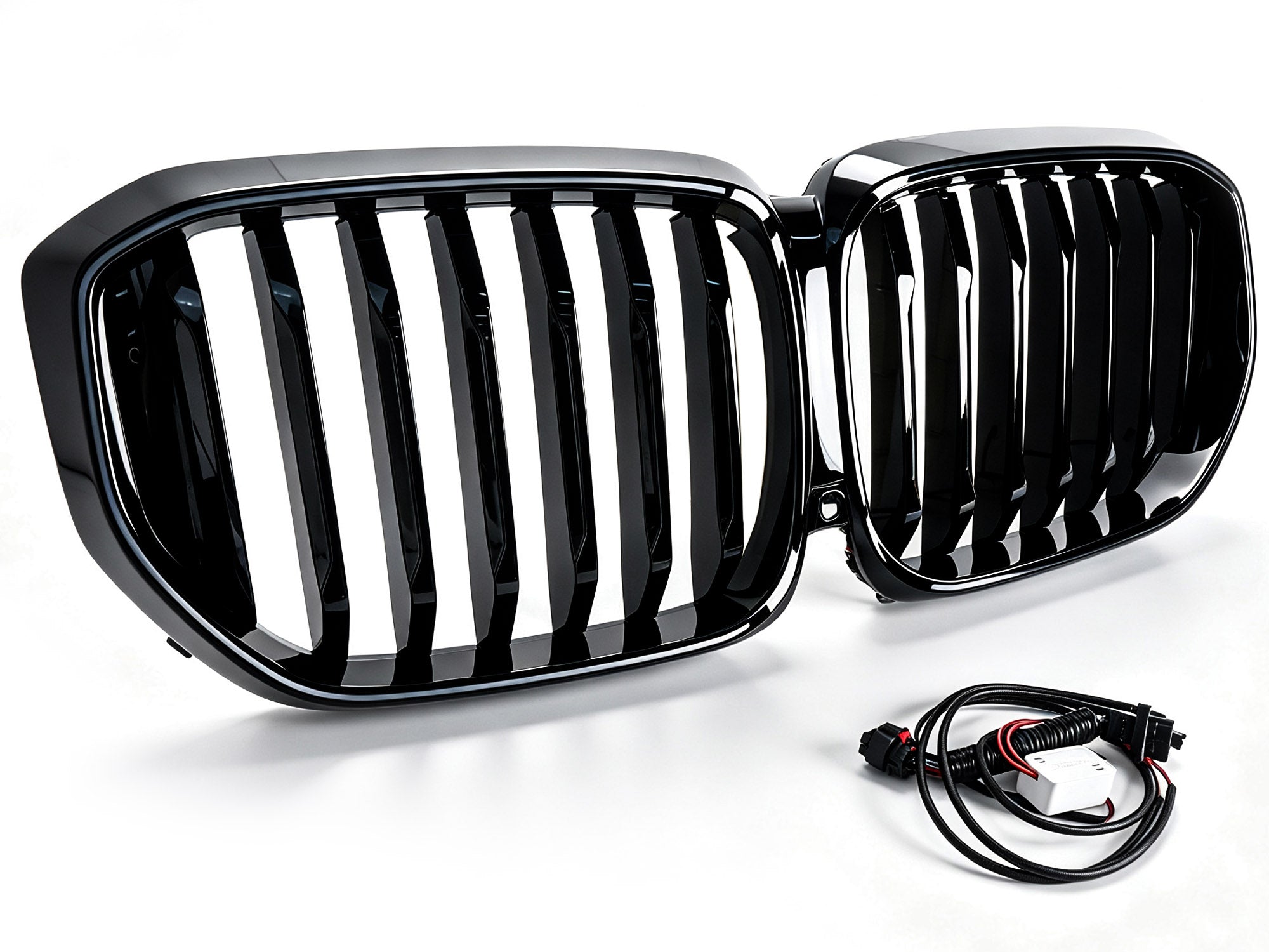 LED Kühlergrill Grill Frontgrill Schwarz Einsteg für BMW X5 G05 2023-2026 LCI