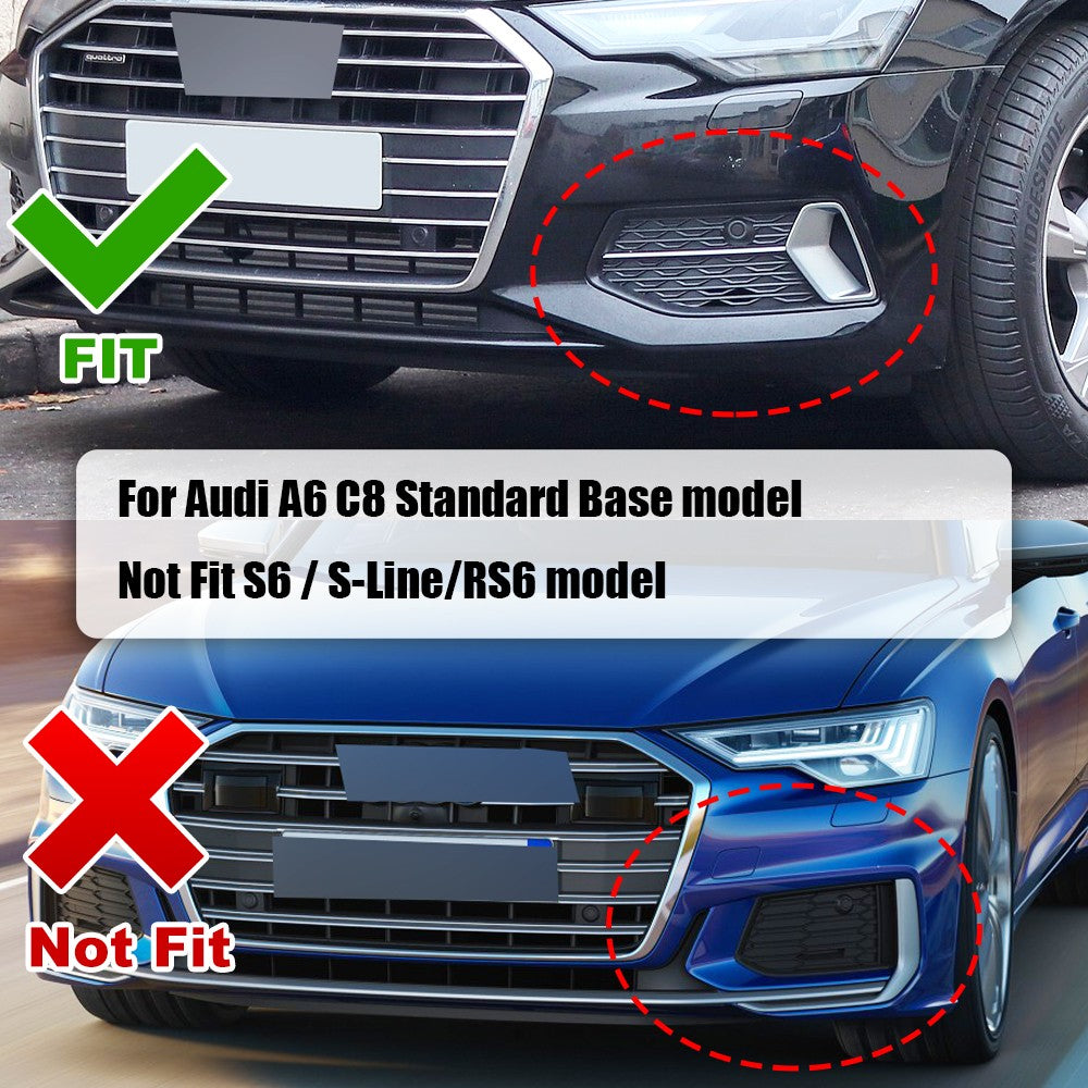 Paar Gitter Blende Stoßstange Nebelscheinwerfer für Audi A6 C8 Standard 2018-2025