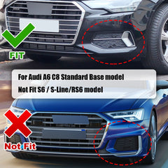 Paar Gitter Blende Stoßstange Nebelscheinwerfer für Audi A6 C8 Standard 2018-2025
