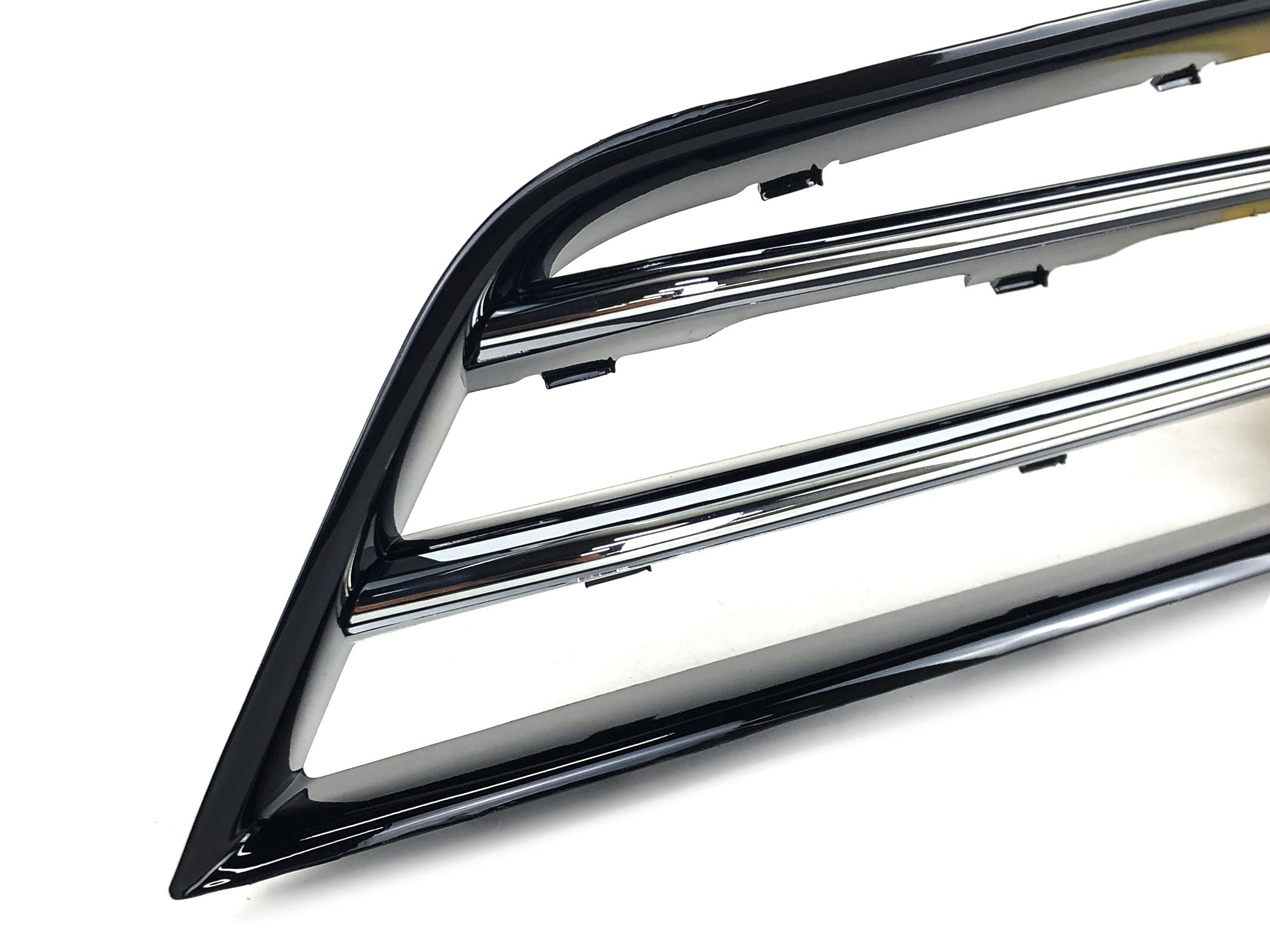 Lüftungsgitter Blenden Grill Gitter Schwarz Chrom für Audi A8 D4 4H 09-13 vor Facelift