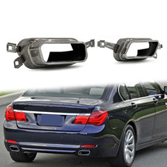 NEU Sport Optik Auspuffblenden Endrohr Auspuff Chrom Passend für 7er F01 F02 08-15 et239