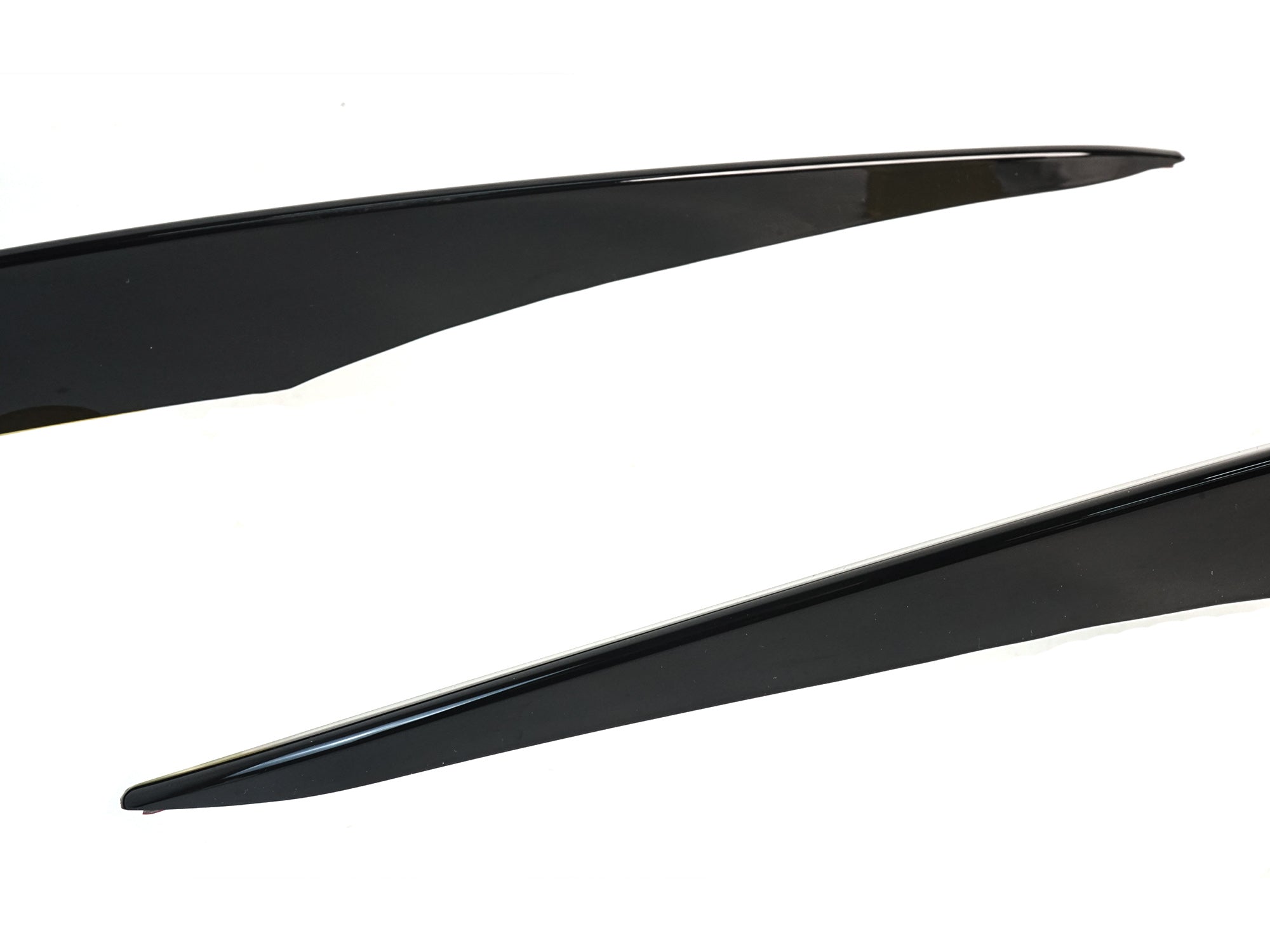 Schwarz vorne Stoßstange Flossen Aero Flaps Flics für Mercedes Benz E Kl. W213 mit AMG Line 16-20