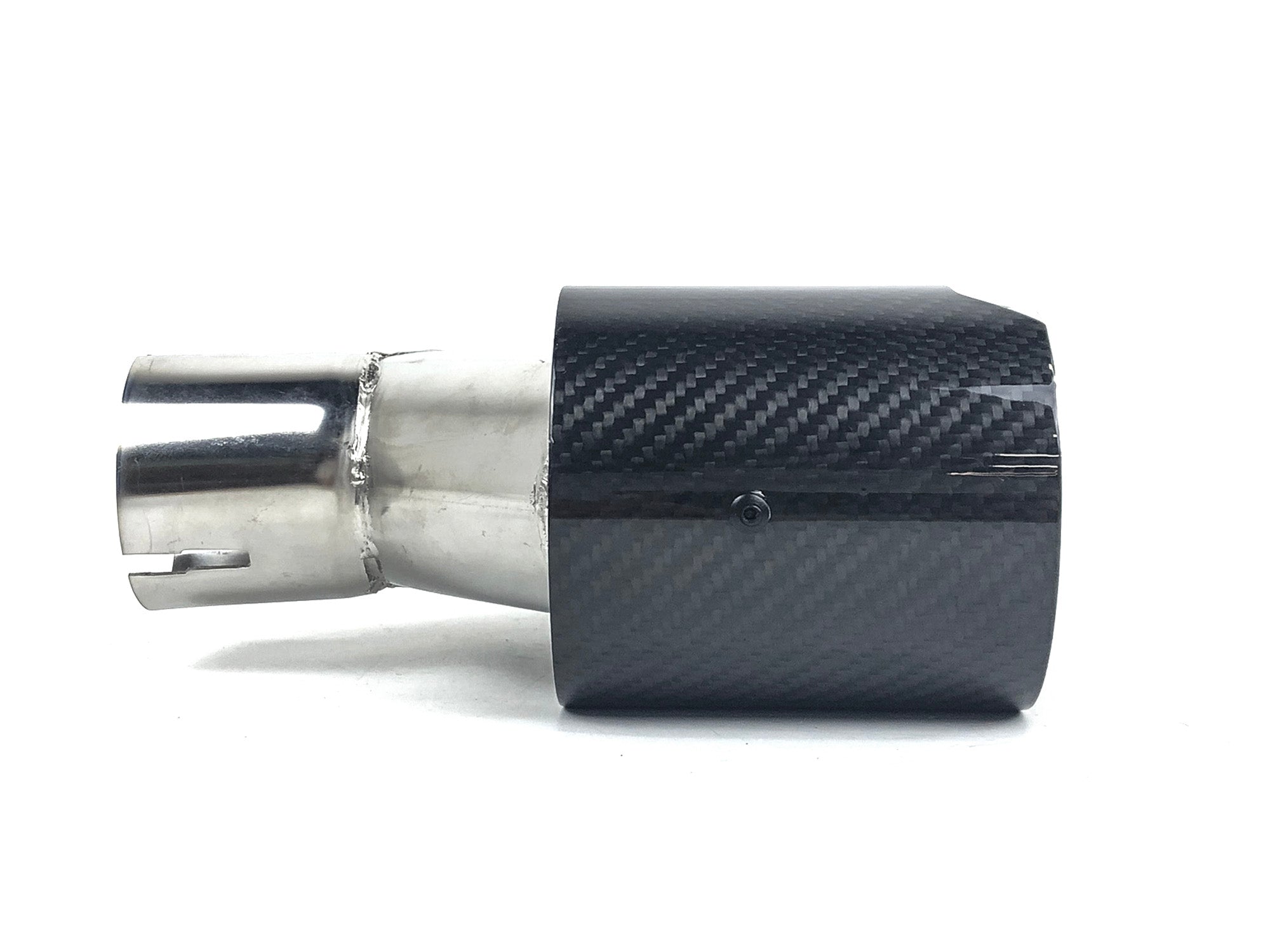 NEU Carbon Duplex Sportauspuff Auspuffblenden Endrohre für AUDI VW Universal 57-61mm et241