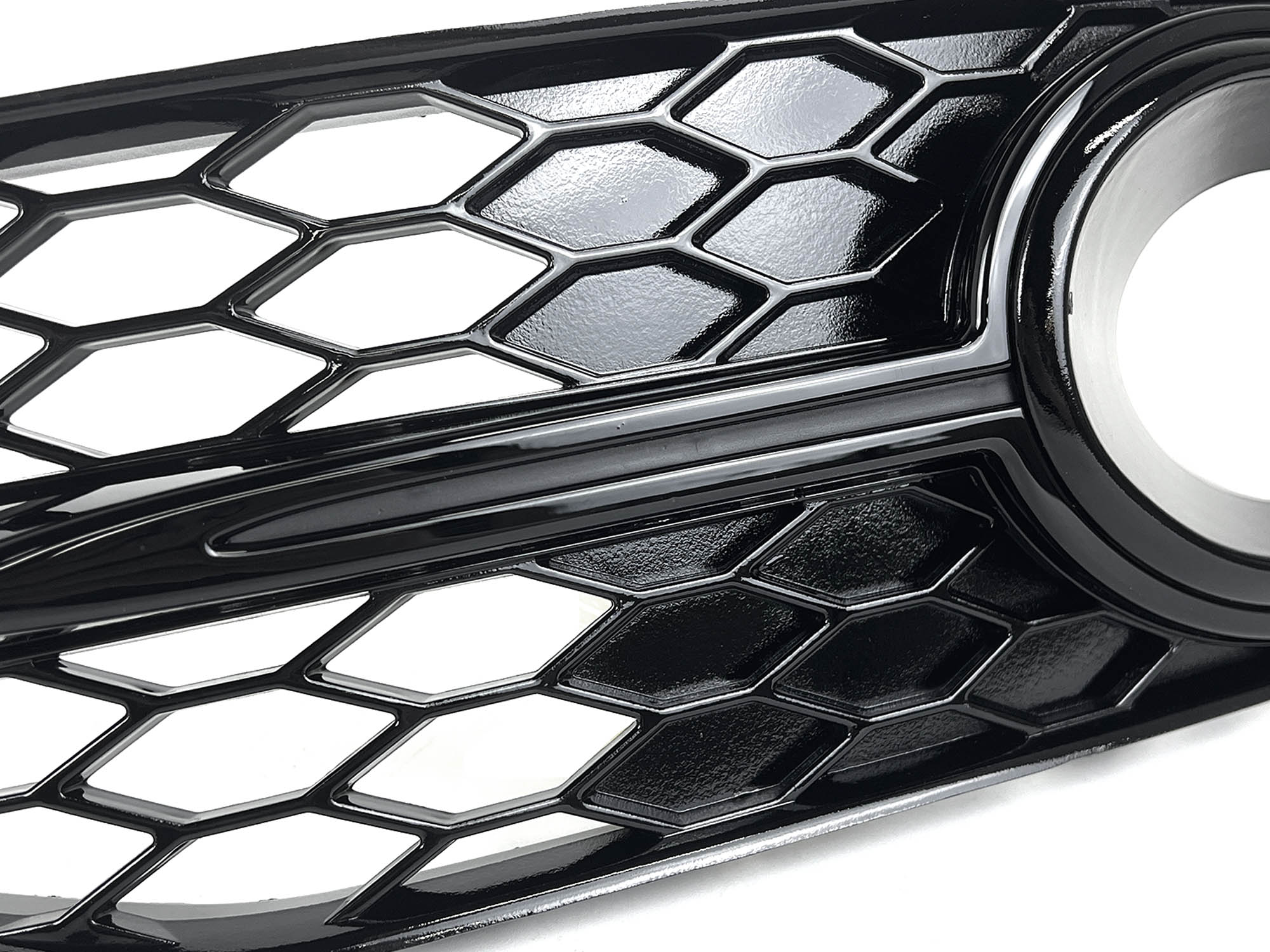 Lüftungsgitter Blenden Grill Gitter Schwarz für Audi A6 C7 S Line 2011-2014