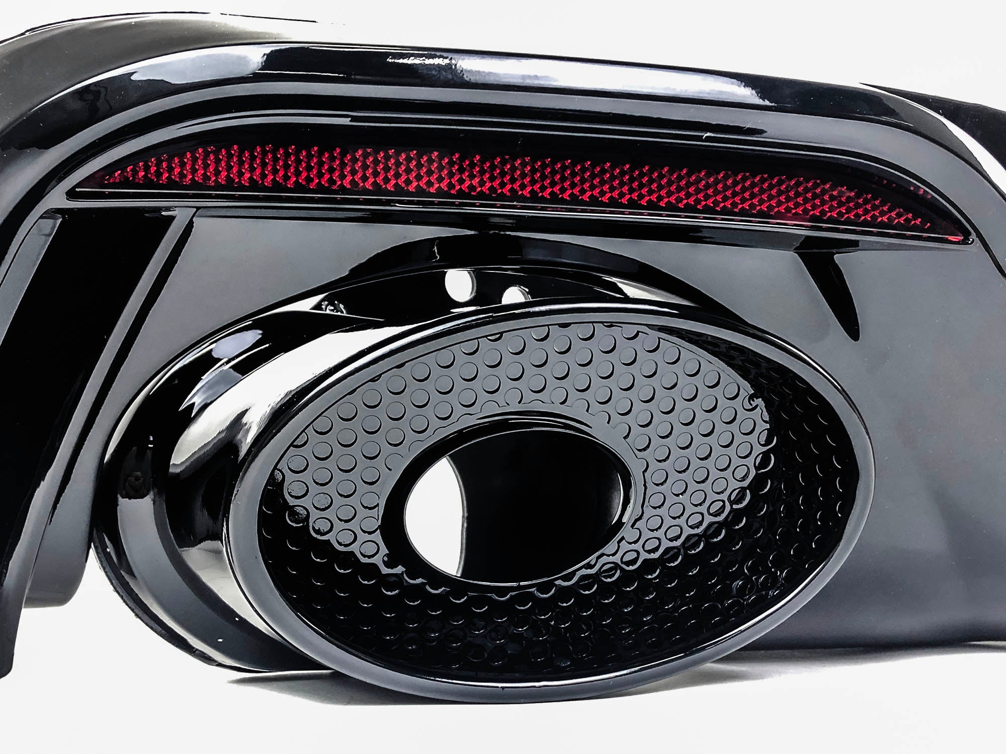 Schwarz Diffusor Heckdiffusor Auspuffblende für Audi A5 F5 S Line 2020+