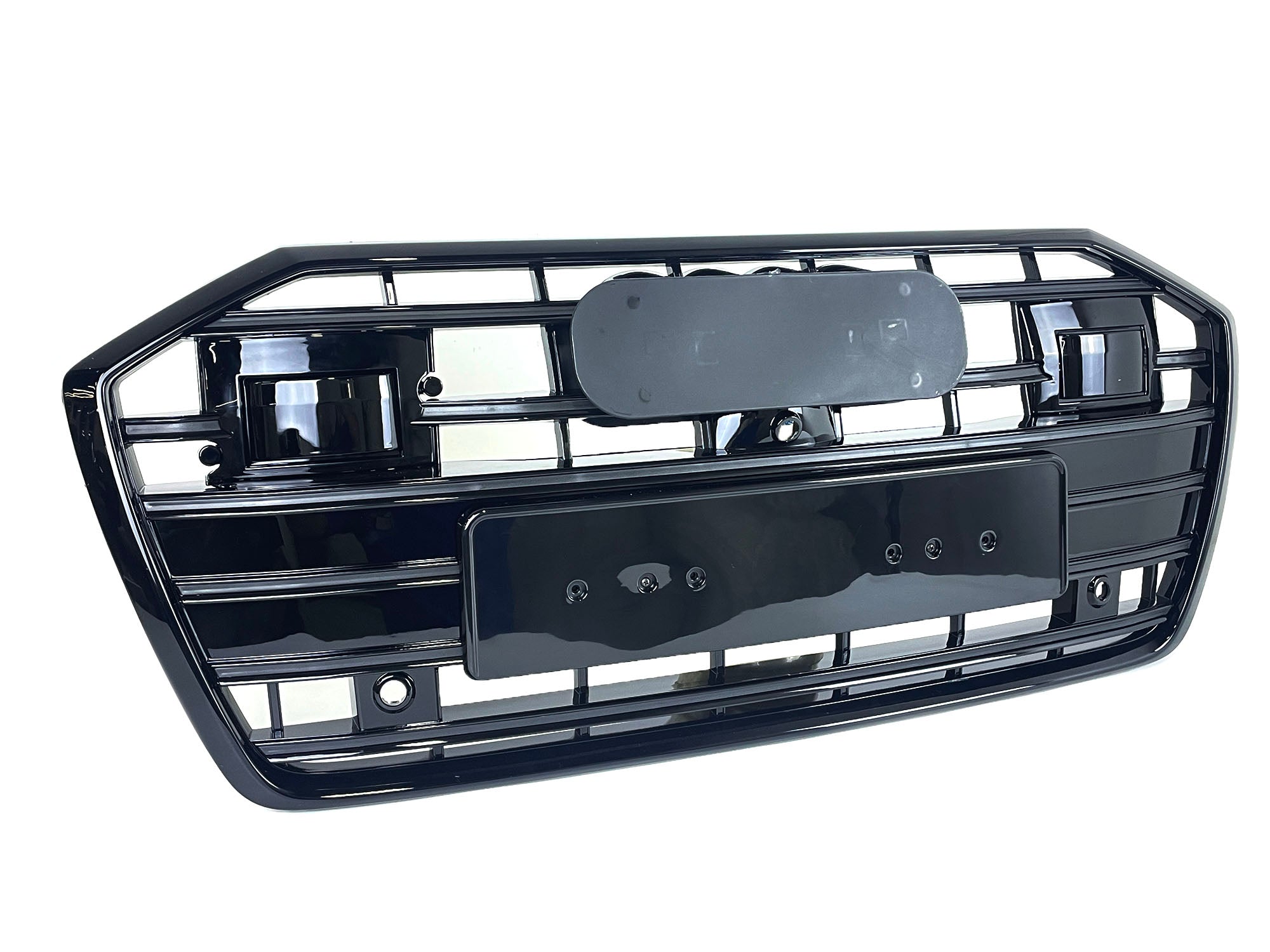 Schwarz Kühlergrill Grill für Audi A6 S6 C8 S Line mit ACC 2018-2023 fg321