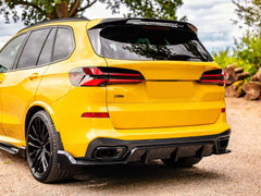 3-teilig Diffusor Heckdiffusor Schwarz Glanz für BMW X5 G05 M Paket 2018-2023 OHNE ABE