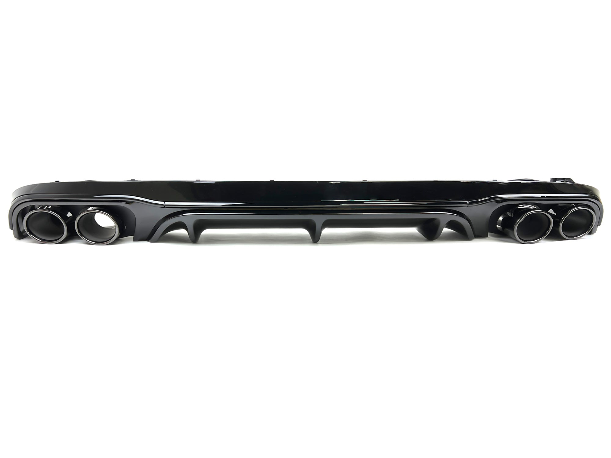 Diffusor Heckdiffusor + Auspuff Schwarz für Mercedes E-Klasse Coupe C238 A238 AMG Line 16-21