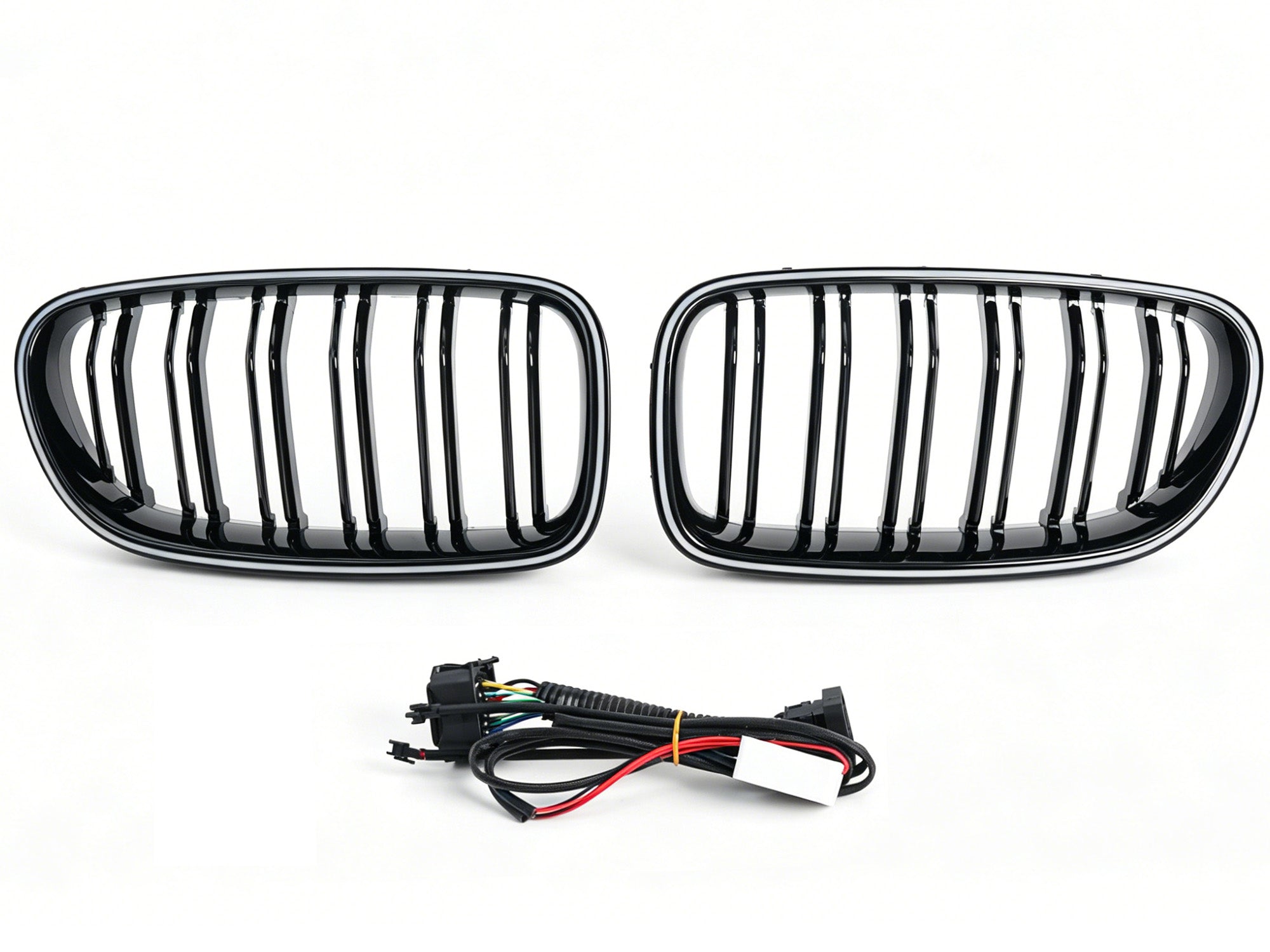Schwarz LED Kühlergrill Grill Frontgrill für BMW 5er F10 F11 2011-2017