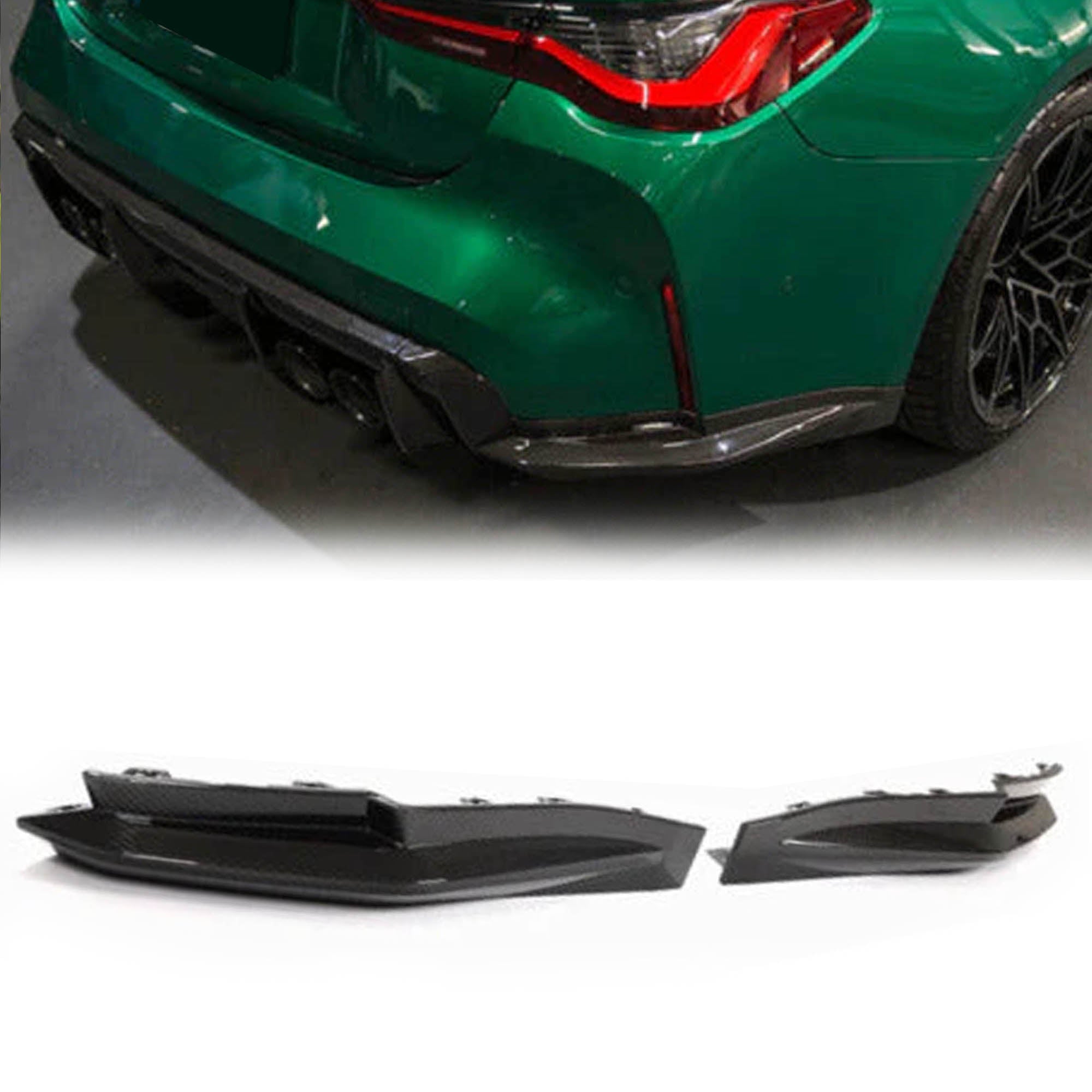 NEU 100% Carbon Heck Stoßstange Splitter Flaps Flics Passend für G82 M4 Competition ab 2021