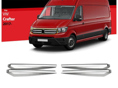 Kühlergrill Leisten für VW Crafter ab 2017 4 tlg Edelstahl Grillleisten Silber
