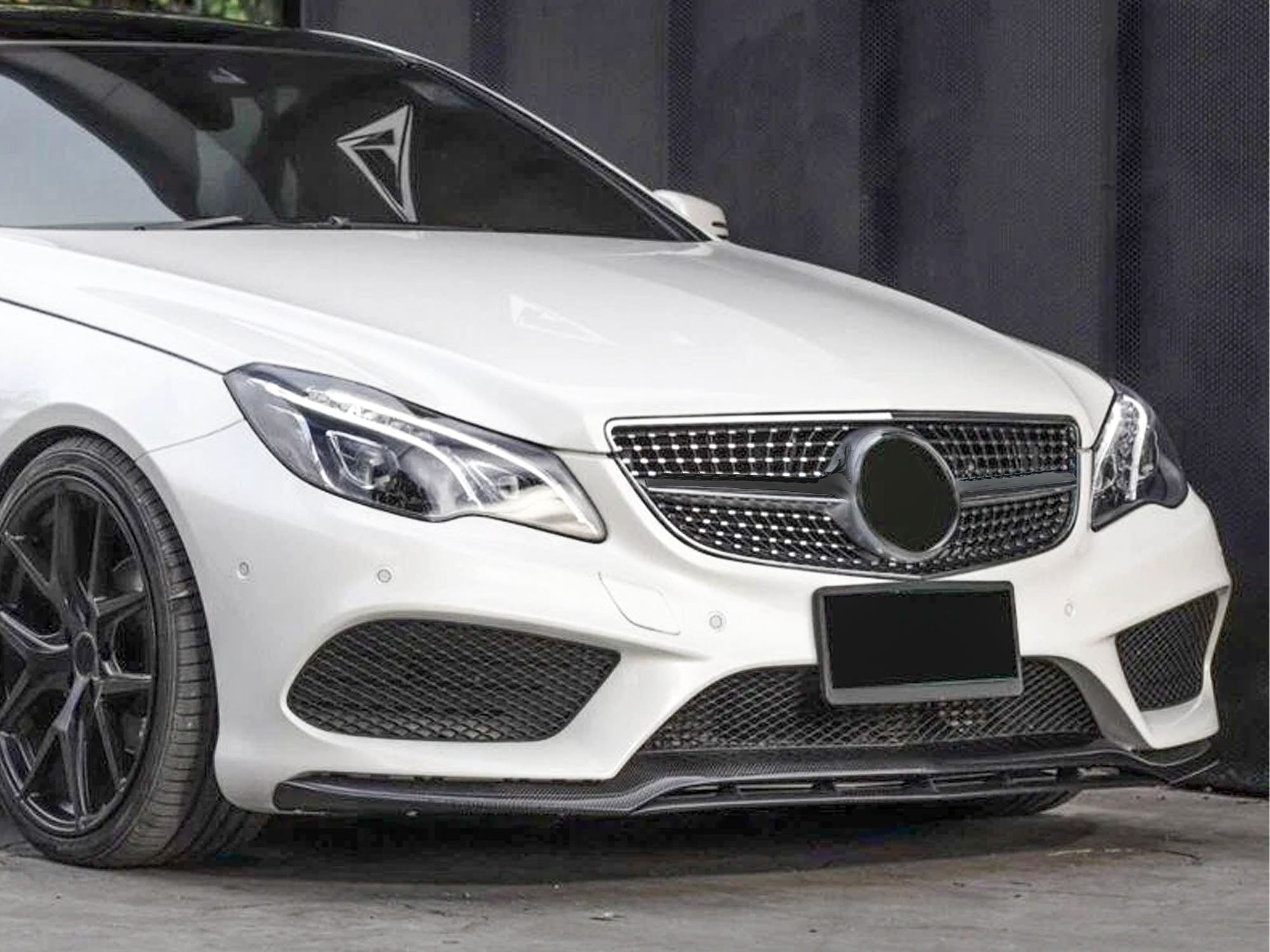 Diamant Frontgrill Kühlergrill Schwarz für Mercedes E Klasse C207 Coupe A207 Cabrio 2013-2017 fg187