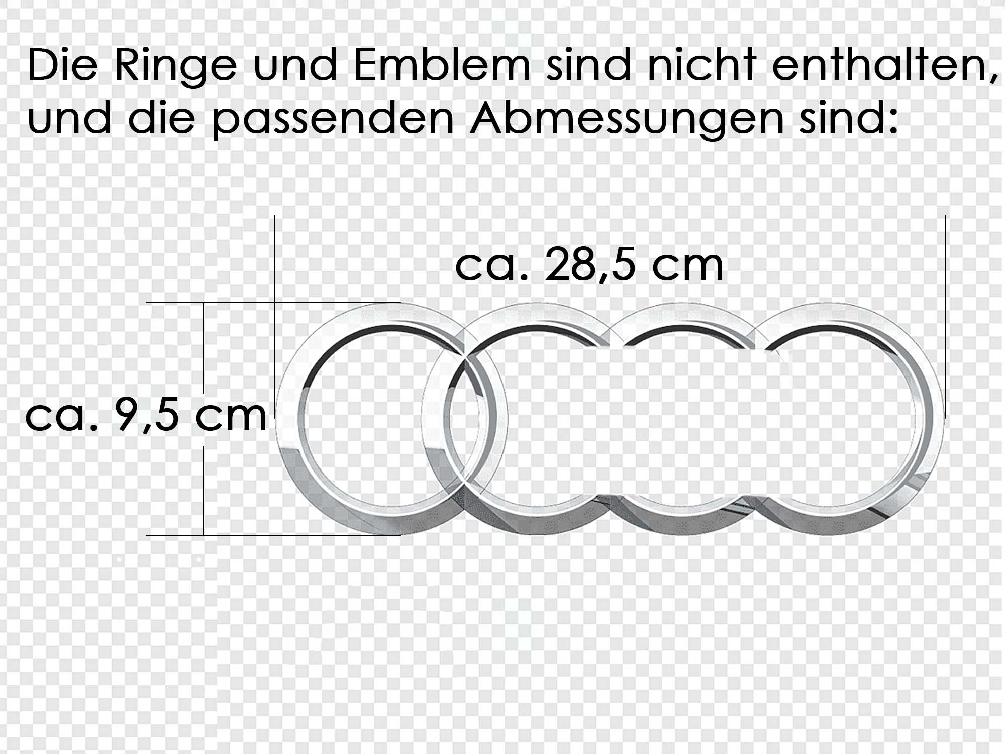Schwarz Kühlergrill Grill für Audi A6 S6 C8 S Line mit ACC 2018-2023 fg321