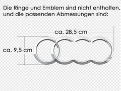 Schwarz Kühlergrill Grill für Audi A6 S6 C8 S Line mit ACC 2018-2023 fg321