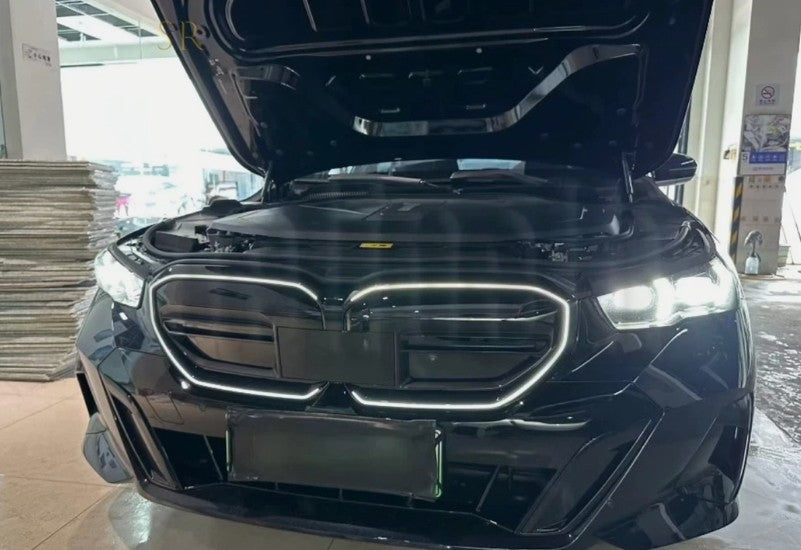 LED Kühlergrill Niere Grill Schwarz Glanz für BMW 5er G60 G61 i5 ab 2023+