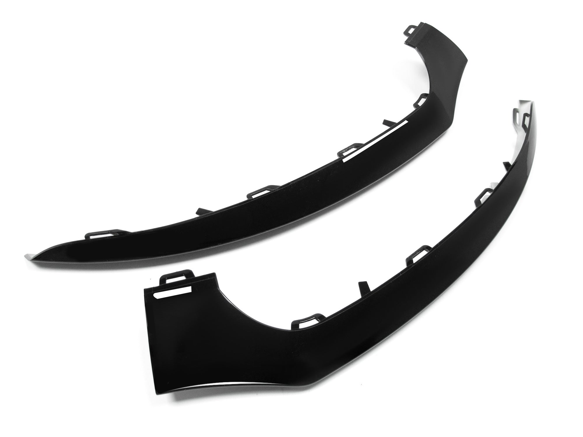 Schwarz Front Stoßstange Frontspoiler Frontlippe für Mercedes Benz CLS W218 2014-2018 di109