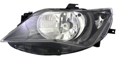 Scheinwerfer Set für Seat Ibiza 4 6J 2012- Single Schwarz Halogen H4 LWR