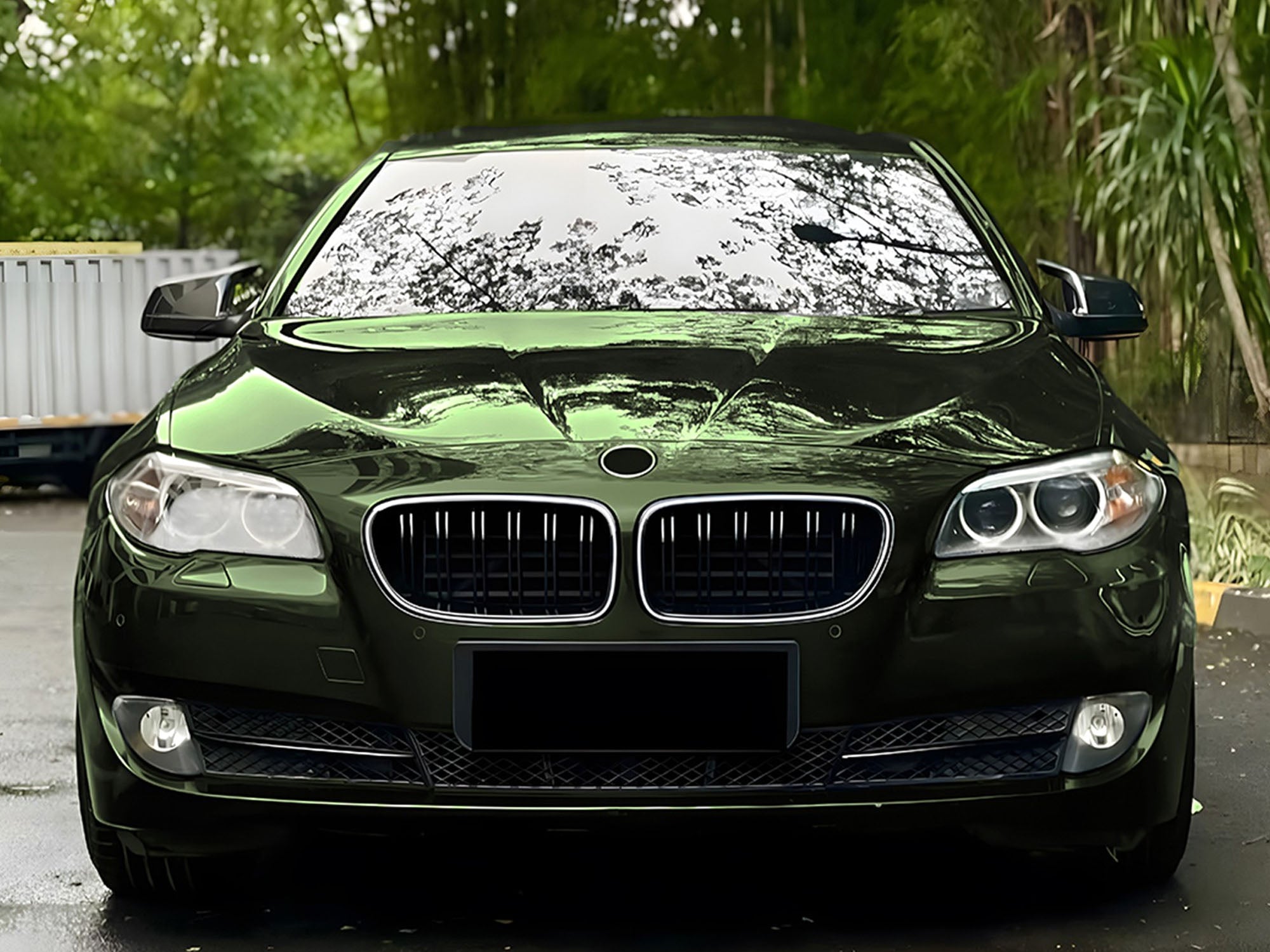 Schwarz LED Kühlergrill Grill Frontgrill für BMW 5er F10 F11 2011-2017