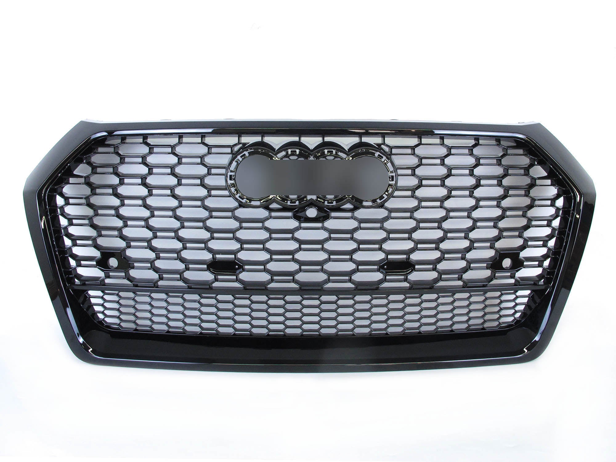Wabengrill Kühlergrill Front Grill Schwarz Glänzend für Audi Q5 FY 2017-2020 mit PDC