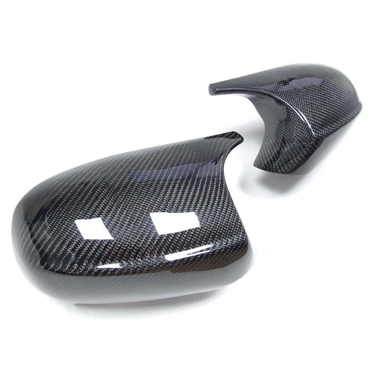 Spiegelkappen Außenspiegelkappen Carbon Fiber Passend für 3er E90 E91 E92 E93 LCI 2010-2013 1er E81 E82 E87 E88 LCI 2010-2012