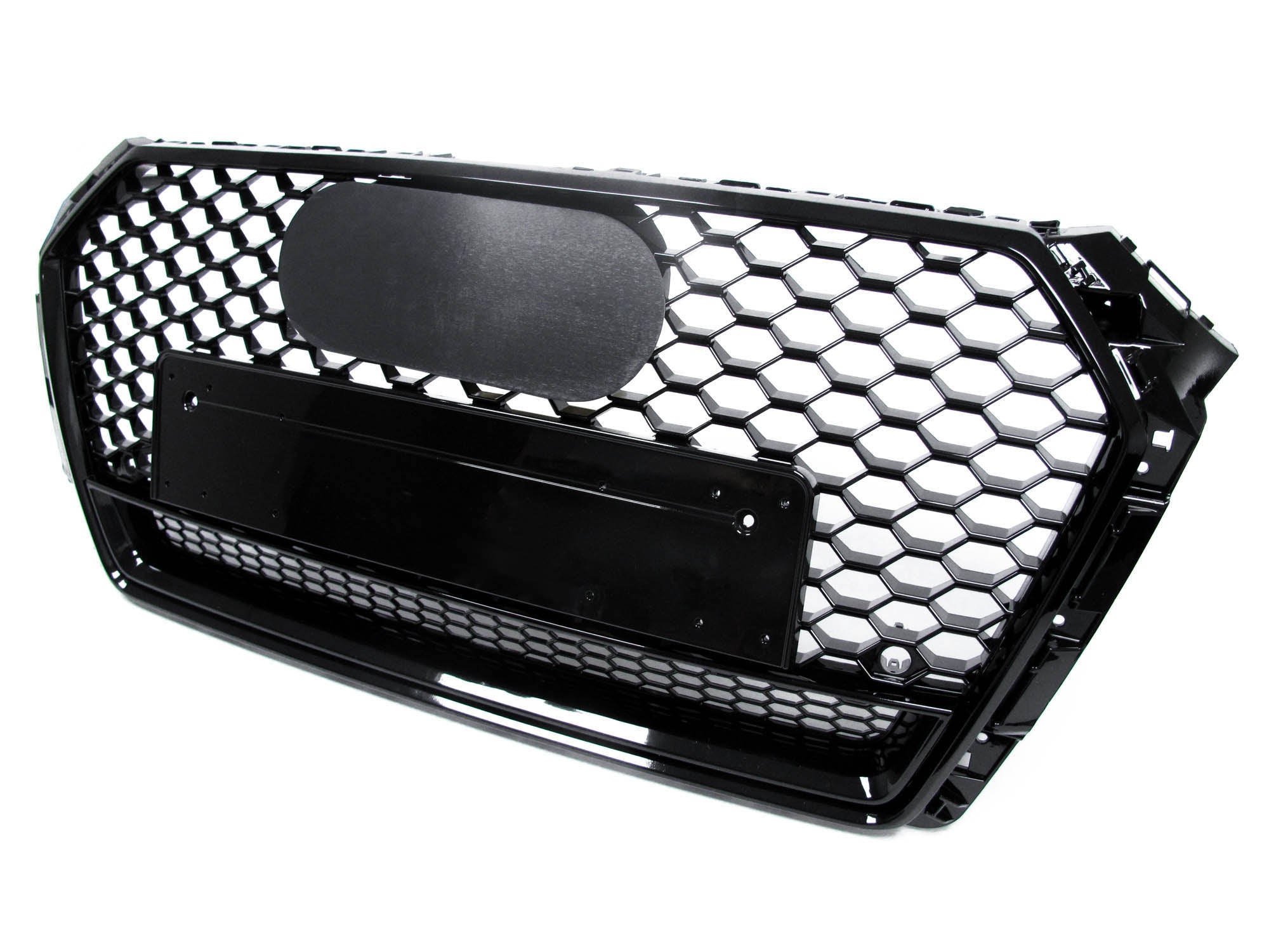 Wabengrill Grill Kühlergrill Schwarz für AUDI A4 S4 B9 Limo Avant S-Line 15-19