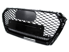 Wabengrill Grill Kühlergrill Schwarz für AUDI A4 S4 B9 Limo Avant S-Line 15-19