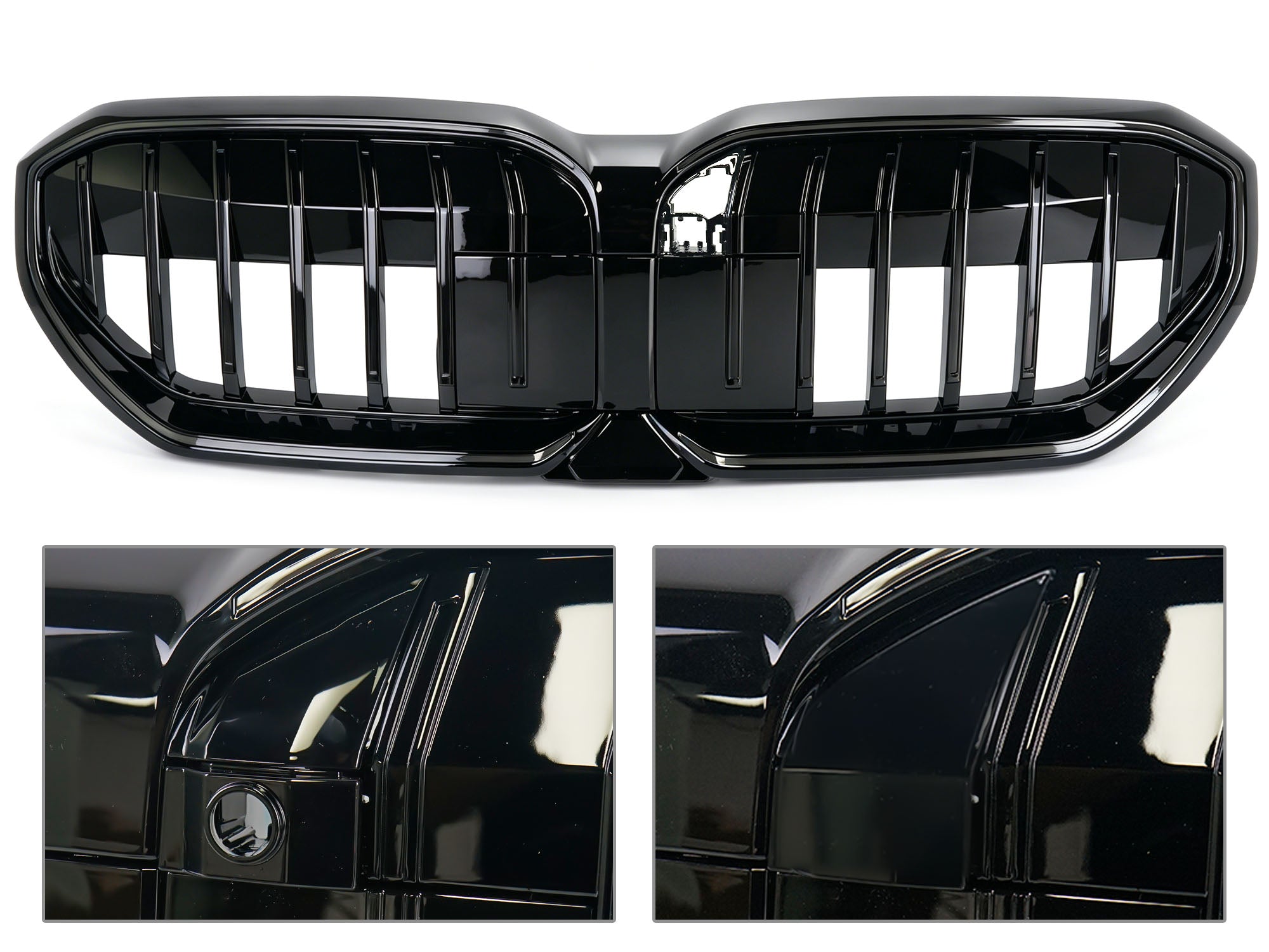 LED Kühlergrill Niere Frontgrill Grill Schwarz für BMW 5er G60 G61 i5 2023-2026