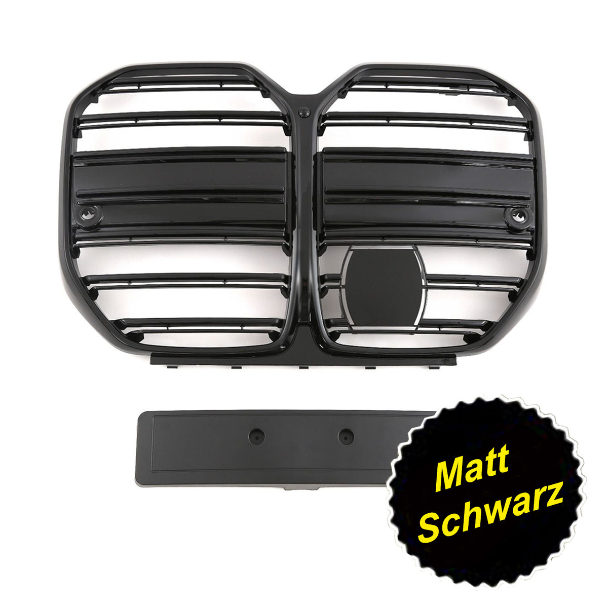 Kühlergrill Nieren Grille Grill für BMW 4er Gran Coupe G26 Glanz Schwarz Bj. 2021+